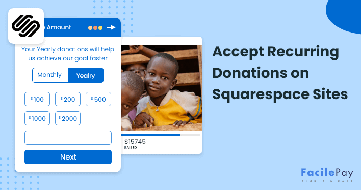 Squarespace recurring donations