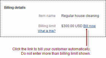 Billing Details