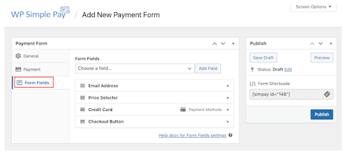 Set the Payment Fields